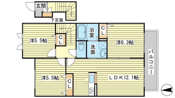 ブールドーグ　フランセの物件間取画像